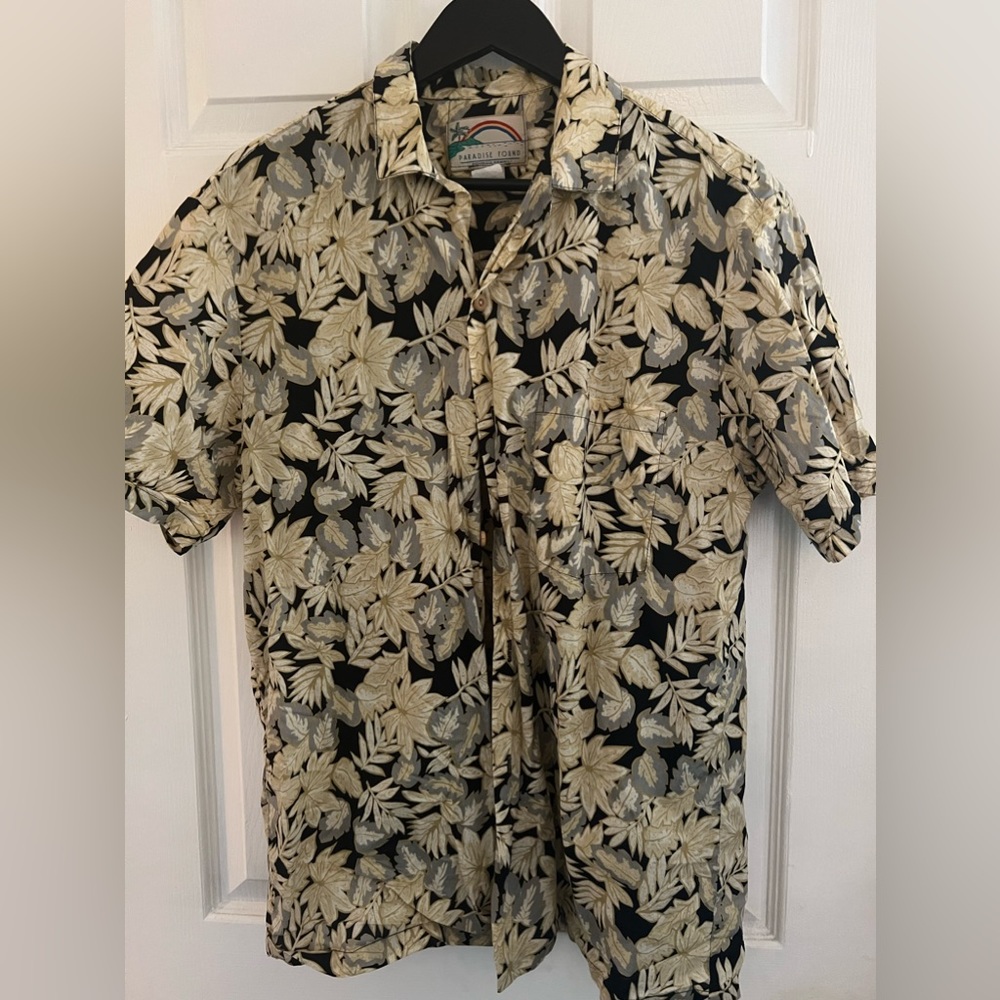 Paradise Found, Button Up Shirt, Floral